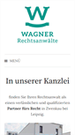 Mobile Screenshot of anwalt-wagner.de